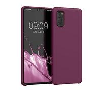kwmobile Carcasa Compatible con Samsung Galaxy A41 Funda - Case TPU y Silicona antigolpes - Apto Carga inalámbrica - Violeta Burdeos