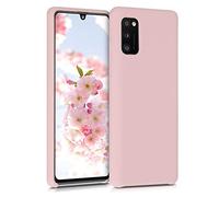 kwmobile Carcasa Compatible con Samsung Galaxy A41 Funda - Case TPU y Silicona antigolpes - Apto Carga inalámbrica - Rosa Palo Mate