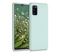kwmobile Carcasa Compatible con Samsung Galaxy A41 Funda - Case TPU y Silicona antigolpes - Apto Carga inalámbrica - Menta Cool