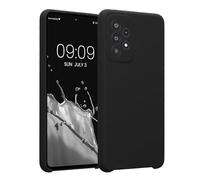 kwmobile Carcasa Compatible con Samsung Galaxy A52 / 5G / A52s 5G Funda - Case TPU y Silicona con Interior de Microfibra - Suave Protector antigolpes para móvil - Negro