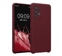 kwmobile Carcasa Compatible con Samsung Galaxy A52 / 5G / A52s 5G Funda - Case TPU y Silicona con Interior de Microfibra - Suave Protector antigolpes para móvil - Violeta Burdeos