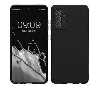 kwmobile Carcasa Compatible con Samsung Galaxy A52 / 5G / A52s 5G Funda - con Bordes elevados - Apto Carga inalámbrica - Negro Mate