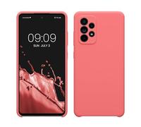 kwmobile Carcasa Compatible con Samsung Galaxy A52 / A52 5G / A52s 5G Funda - Case TPU y Silicona antigolpes - Apto Carga inalámbrica - corales Pasteles
