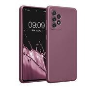 kwmobile Carcasa Compatible con Samsung Galaxy A52 / A52 5G / A52s 5G Funda - Funda Ultrafina de TPU con Bordes elevados - Lavanda Metalizado