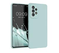 kwmobile Carcasa Compatible con Samsung Galaxy A53 5G Funda - Case TPU y Silicona antigolpes - Apto Carga inalámbrica - Menta Cool