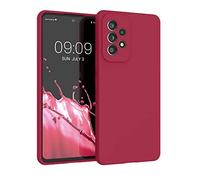 kwmobile Carcasa Compatible con Samsung Galaxy A53 5G Funda - Case TPU y Silicona antigolpes - Apto Carga inalámbrica - Cereza Dulce