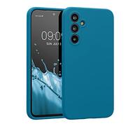 kwmobile Carcasa Compatible con Samsung Galaxy A54 5G Funda - Case TPU y Silicona con Interior de Microfibra - Suave Protector antigolpes para móvil - Azul Arrecife
