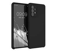 kwmobile Carcasa Compatible con Samsung Galaxy A72 Funda - Case TPU y Silicona antigolpes - Apto Carga inalámbrica - Negro