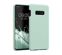 kwmobile Carcasa Compatible con Samsung Galaxy S10e Funda - Case TPU y Silicona antigolpes - Apto Carga inalámbrica - Menta Cool