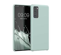 kwmobile Carcasa Compatible con Samsung Galaxy S20 FE Funda - Case TPU y Silicona antigolpes - Apto Carga inalámbrica - Menta Cool