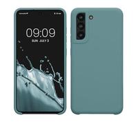 kwmobile Carcasa Compatible con Samsung Galaxy S21 FE Funda - Case TPU y Silicona antigolpes - Apto Carga inalámbrica - Noche ártica