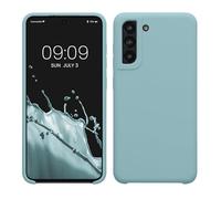 kwmobile Carcasa Compatible con Samsung Galaxy S21 FE Funda - Case TPU y Silicona antigolpes - Apto Carga inalámbrica - Piedra Antigua
