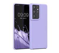 kwmobile Carcasa Compatible con Samsung Galaxy S21 Ultra Funda - Case TPU y Silicona antigolpes - Apto Carga inalámbrica - Lila