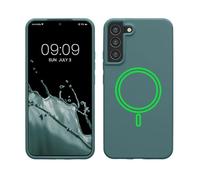 kwmobile Carcasa Compatible con Samsung Galaxy S22 Plus - Funda magnética Compatible con MagSafe de TPU y Silicona - Noche ártica