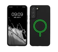 kwmobile Carcasa Compatible con Samsung Galaxy S22 Plus - Funda magnética Compatible con MagSafe de TPU y Silicona - Negro