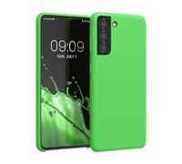 kwmobile Carcasa Compatible con Samsung Galaxy S22 Ultra Funda - Case TPU y Silicona antigolpes - Apto Carga inalámbrica - Verde Lima