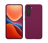 kwmobile Carcasa Compatible con Samsung Galaxy S23 Funda - Case TPU y Silicona antigolpes - Apto Carga inalámbrica - Violeta Burdeos