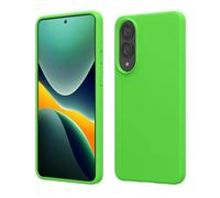 kwmobile Carcasa Compatible con Samsung Galaxy S25 Edge Funda - Case TPU y Silicona antigolpes - Apto Carga inalámbrica - Verde Lima