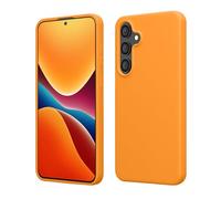 kwmobile Carcasa Compatible con Samsung Galaxy S25 FE Funda - Case TPU y Silicona antigolpes - Apto Carga inalámbrica - Naranja afrutado