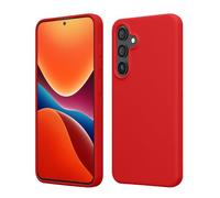 kwmobile Carcasa Compatible con Samsung Galaxy S25 Funda - Case TPU y Silicona antigolpes - Apto Carga inalámbrica - Rojo clásico