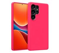 kwmobile Carcasa Compatible con Samsung Galaxy S25 Ultra Funda - Case TPU y Silicona antigolpes - Apto Carga inalámbrica - Rosa neón