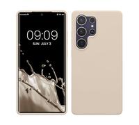 kwmobile Carcasa Compatible con Samsung Galaxy S25 Ultra Funda - Case TPU y Silicona antigolpes - Apto Carga inalámbrica - Crema