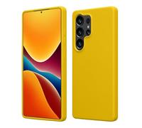 kwmobile Carcasa Compatible con Samsung Galaxy S25 Ultra Funda - Case TPU y Silicona antigolpes - Apto Carga inalámbrica - Amarillo chillón