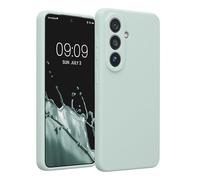kwmobile Carcasa Compatible con Samsung Galaxy S26 Funda - Case TPU y Silicona con Interior de Microfibra - Suave Protector antigolpes para móvil - Menta Cool
