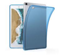 kwmobile Carcasa Compatible con Samsung Galaxy Tab A 8.0 (2019) Funda - Ultrafina y Flexible de plástico TPU - Puertos y Botones accesibles - Azul/Transparente