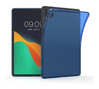 kwmobile Carcasa Compatible con Samsung Galaxy Tab S7 FE Funda - Ultrafina y Flexible de plástico TPU - Puertos y Botones accesibles - Azul/Transparente