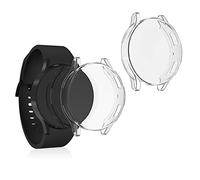 kwmobile Carcasa Compatible con Samsung Galaxy Watch 4 (40mm) Funda - 2X Protector Pantalla Completo - Ultrafino y antigolpes - Transparente