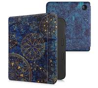 kwmobile Carcasa Compatible con Tolino Vision 6 Funda - Funda con Tapa y Cierre magnético de Cuero sintético - Mandalas