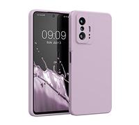 kwmobile Carcasa Compatible con Xiaomi 11T / 11T Pro Funda de Silicona - Flexible con Interior de Microfibra - Suave Protector antigolpes - Malva Pastel