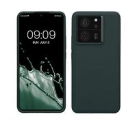 kwmobile Carcasa Compatible con Xiaomi 13T / 13T Pro Funda - Case TPU y Silicona antigolpes - Apto Carga inalámbrica - Verde Musgo