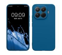 kwmobile Carcasa Compatible con Xiaomi 15T Pro Funda - con Bordes elevados - Apto Carga inalámbrica - Azul Arrecife Mate