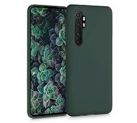 kwmobile Carcasa Compatible con Xiaomi Mi Note 10 Lite Funda - con Bordes elevados - Apto Carga inalámbrica - Verde Musgo Mate