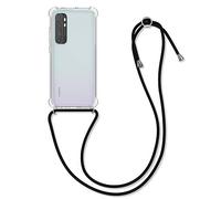 kwmobile Carcasa Compatible con Xiaomi Mi Note 10 Lite Funda con Cuerda - Funda con Correa Colgante - Cordón Ajustable - Bordes elevados