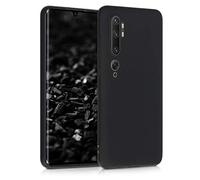 kwmobile Carcasa Compatible con Xiaomi Mi Note 10 / Note 10 Pro Funda - con Bordes elevados - Apto Carga inalámbrica - Negro Mate Mate