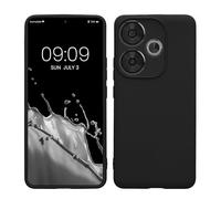 kwmobile Carcasa Compatible con Xiaomi Poco F6 5G Funda - con Bordes elevados - Apto Carga inalámbrica - Negro Mate