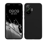 kwmobile Carcasa Compatible con Xiaomi Poco F7 Funda - con Bordes elevados - Apto Carga inalámbrica - Negro Mate Mate