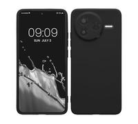 kwmobile Carcasa Compatible con Xiaomi Poco F7 Pro Funda - con Bordes elevados - Apto Carga inalámbrica - Negro Mate Mate