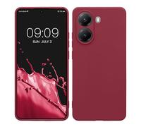 kwmobile Carcasa Compatible con Xiaomi Poco X7 Pro 5G Funda - con Bordes elevados - Apto Carga inalámbrica - Violeta Burdeos Mate