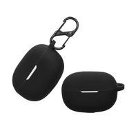 kwmobile Carcasa Compatible con Xiaomi Redmi Buds 5 Pro Funda - Funda de Silicona antigolpes con mosquetón - Negro