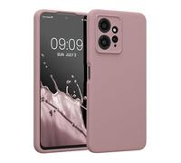 kwmobile Carcasa Compatible con Xiaomi Redmi Note 12 (4G) Funda - Case TPU y Silicona con Interior de Microfibra - Suave Protector antigolpes para móvil - Lila Color Carne