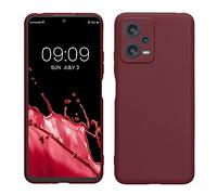 kwmobile Carcasa Compatible con Xiaomi Redmi Note 12 5G / Poco X5 5G Funda - con Bordes elevados - Apto Carga inalámbrica - Violeta Burdeos Mate