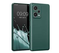 kwmobile Carcasa Compatible con Xiaomi Redmi Note 12 Pro+ 5G / Note 12 Pro Plus 5G Funda - Funda Ultrafina de TPU con Bordes elevados - petróleo Metalizado