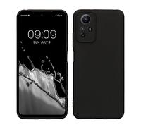 kwmobile Carcasa Compatible con Xiaomi Redmi Note 12S Funda - con Bordes elevados - Apto Carga inalámbrica - Negro Mate Mate