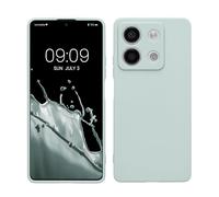 kwmobile Carcasa Compatible con Xiaomi Redmi Note 13 5G Funda - con Bordes elevados - Apto Carga inalámbrica - Menta Cool Mate