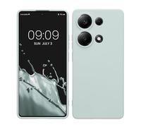 kwmobile Carcasa Compatible con Xiaomi Redmi Note 13 Pro 4G Funda - con Bordes elevados - Apto Carga inalámbrica - Menta Cool Mate