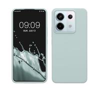 kwmobile Carcasa Compatible con Xiaomi Redmi Note 13 Pro 5G / Poco X6 5G Funda - Case TPU y Silicona antigolpes - Apto Carga inalámbrica - Menta Cool